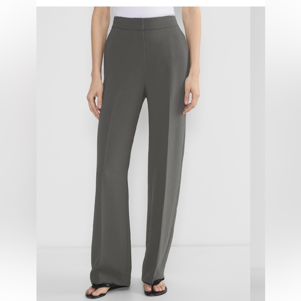 Aritzia Wilfred The Limitless Pant Trouser in Crepette Charcoal Gray
